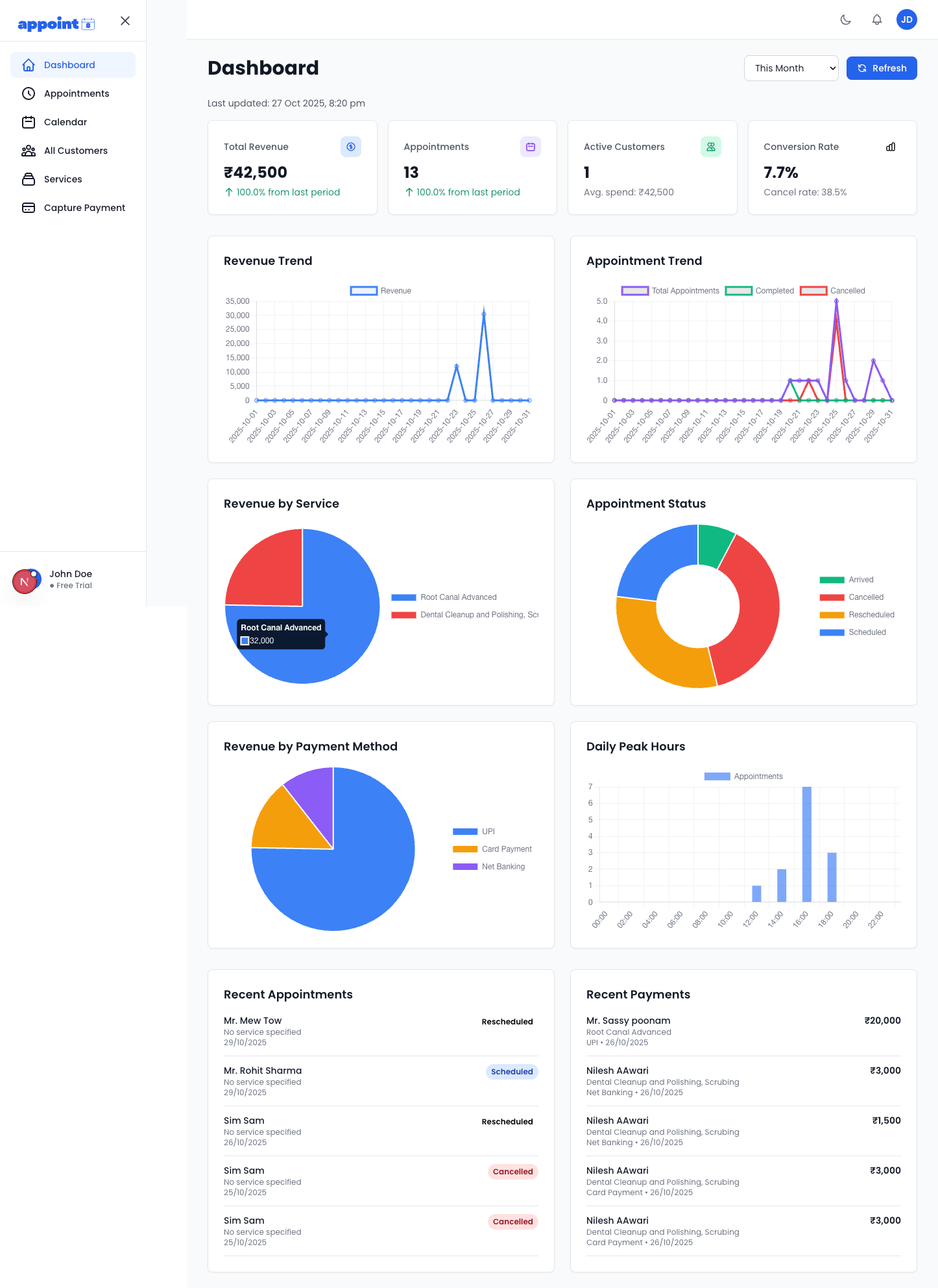 Appoint8 Booking Page